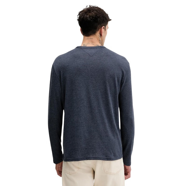 Men’s Blue Organic Cotton Round-Neck Knitwear