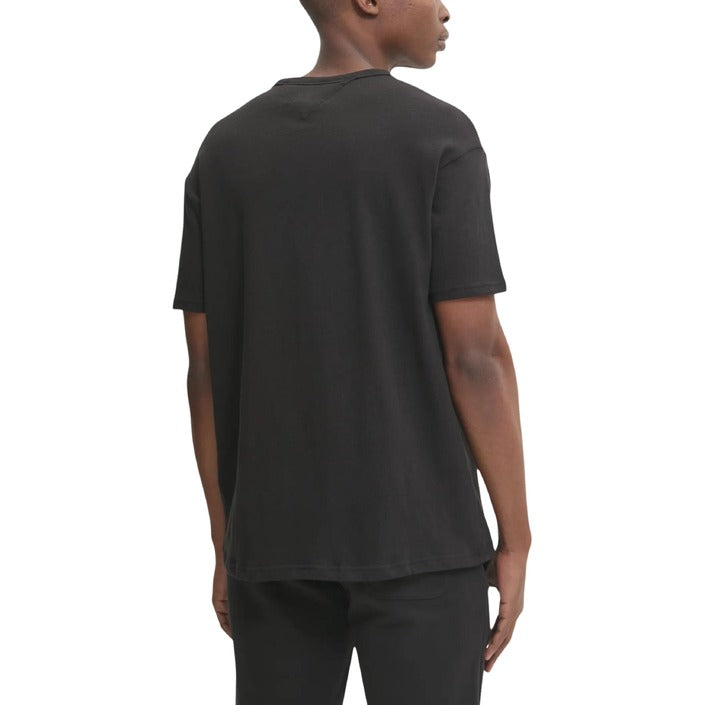 Black Men’s Short-Sleeve Cotton T-Shirt | Classic Round-Neck Tee