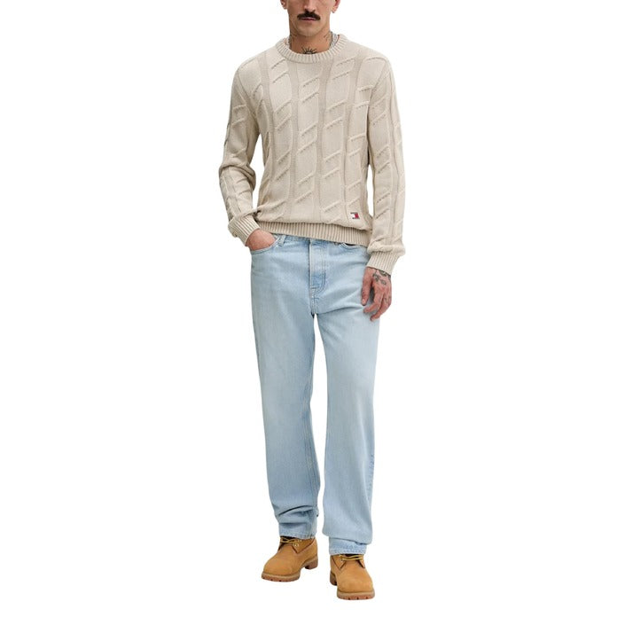 Men’s Beige Organic Cotton Knitwear – Spring/Summer Essential