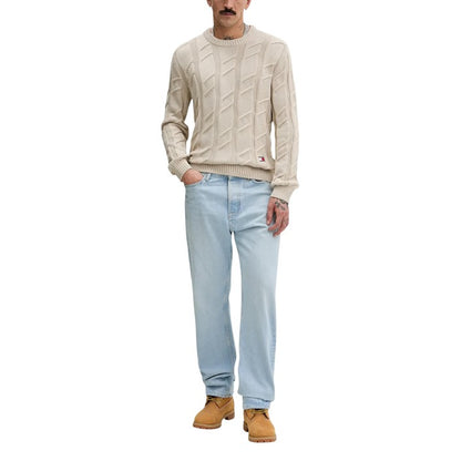 Men’s Beige Organic Cotton Knitwear – Spring/Summer Essential