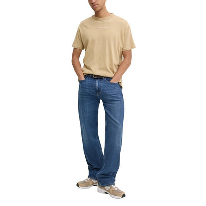 Men’s Beige Classic Cotton T-Shirt – Short Sleeve | Spring/Summer