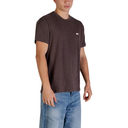 Men’s Brown Short-Sleeve Organic Cotton T-Shirt