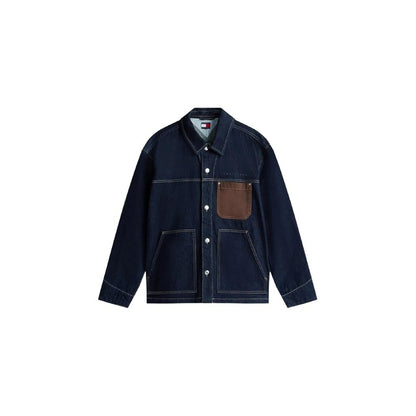 Men’s Classic Blue Organic Cotton Jacket – Spring/Summer Style