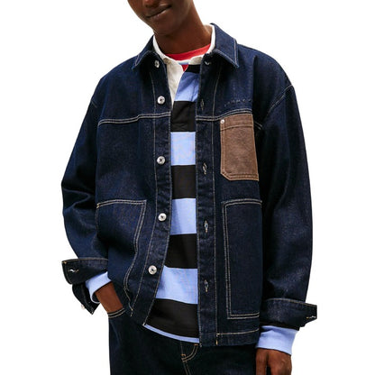 Men’s Classic Blue Organic Cotton Jacket – Spring/Summer Style