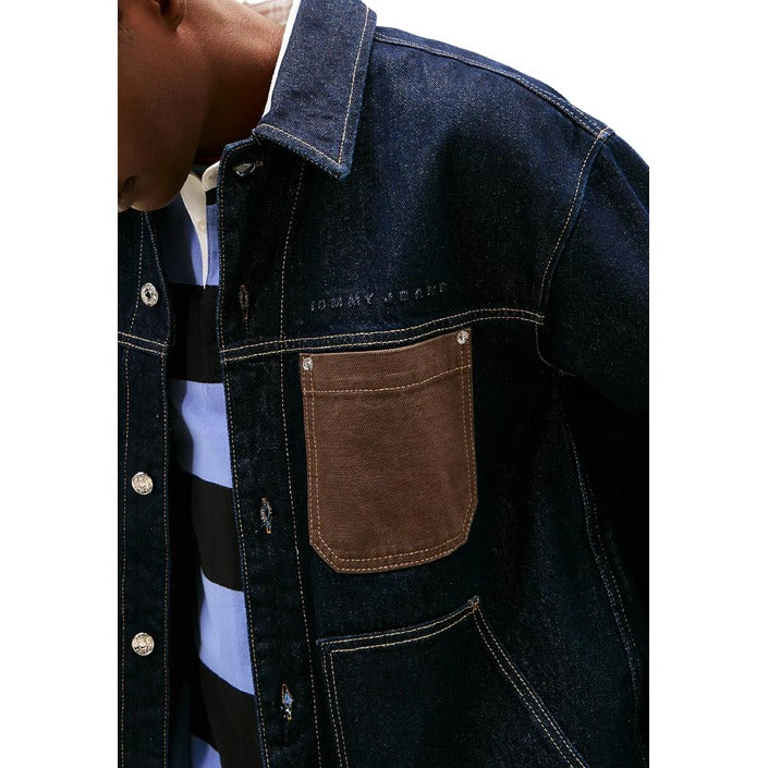 Men’s Classic Blue Organic Cotton Jacket – Spring/Summer Style