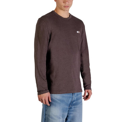 Men’s Brown Lightweight Knitwear – Round Neck Long Sleeve