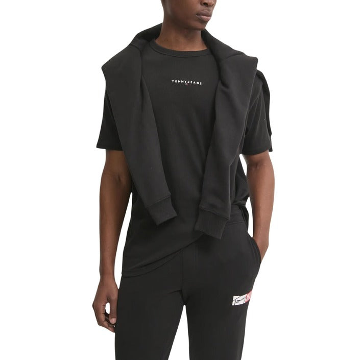 Black Men’s Short-Sleeve Cotton T-Shirt | Classic Round-Neck Tee