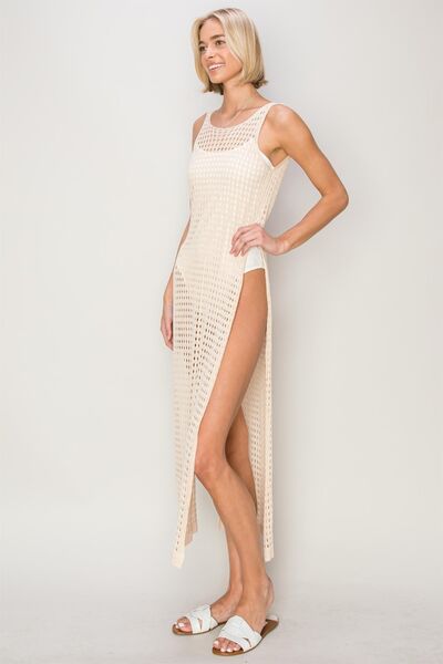 Boho Crochet Backless Cover Up Dress for Beach and Summer Style