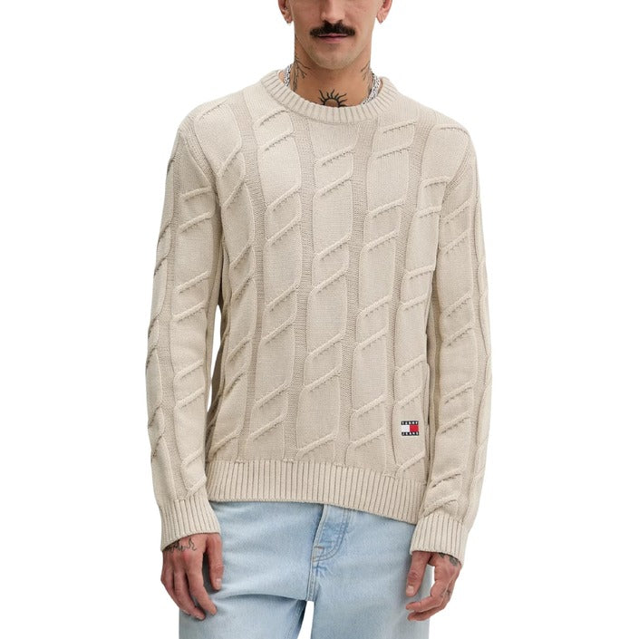 Men’s Beige Organic Cotton Knitwear – Spring/Summer Essential