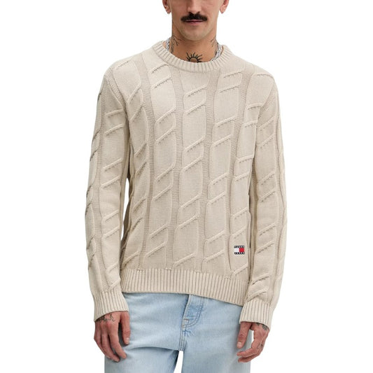 Men’s Beige Organic Cotton Knitwear – Spring/Summer Essential