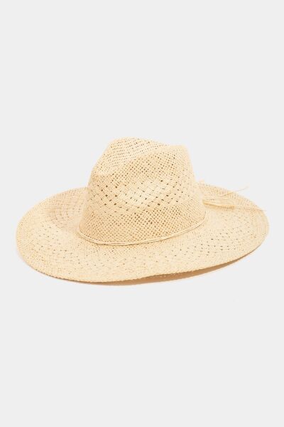 Chic Straw Braided Hat for Sun Protection and Style