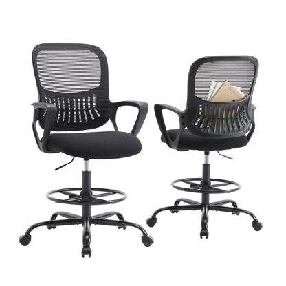 Ergonomic Mesh Office Chair with Adjustable Height and Swivel Wheels