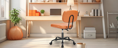 Space-Saving Ergonomic Office Chair with Adjustable Height Lumbar Support