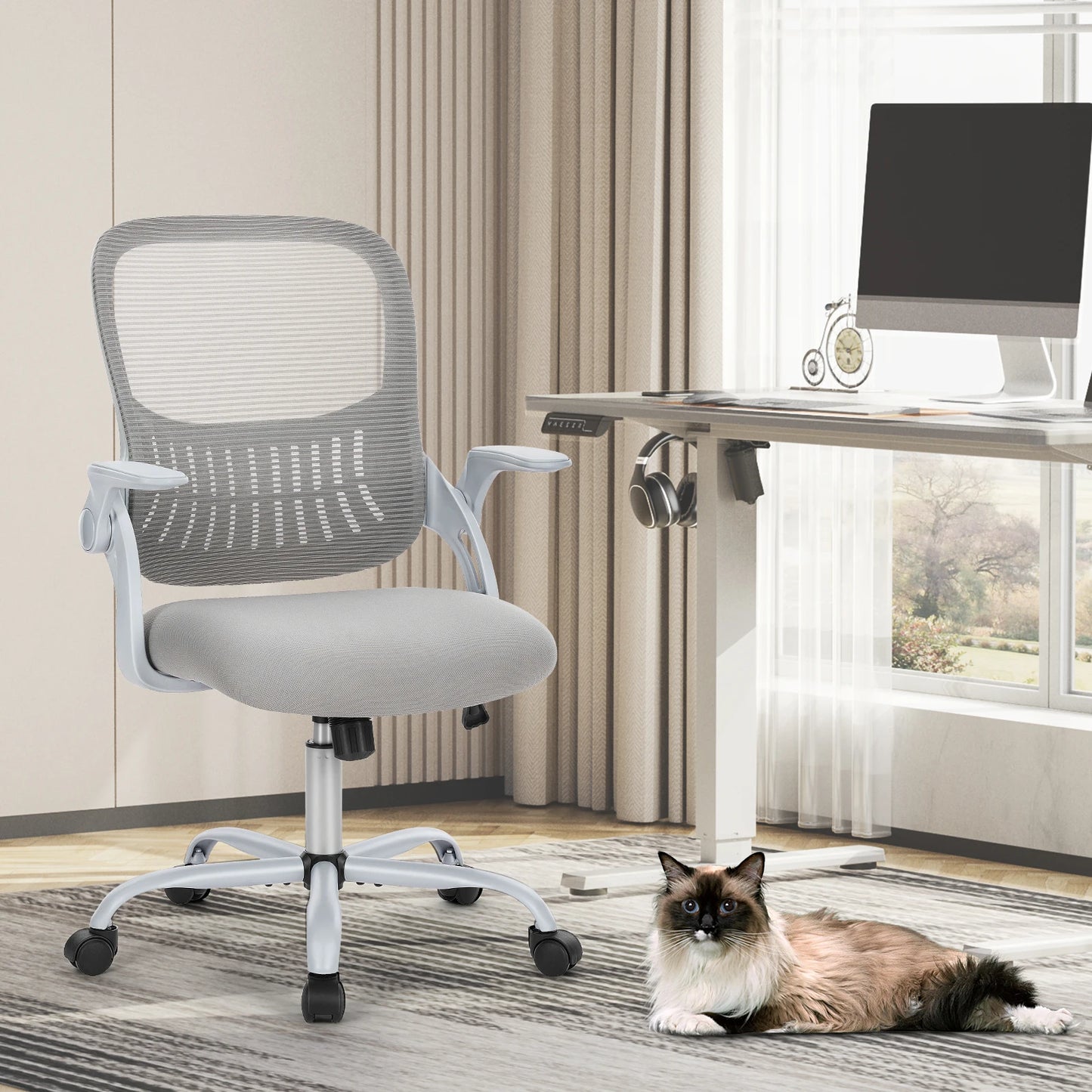 Ergonomic Mesh Office Chair - High Back Swivel Computer Seat