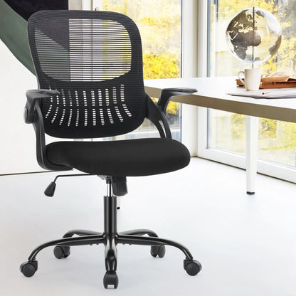 Ergonomic Mesh Office Chair with Adjustable Height and Swivel Wheels