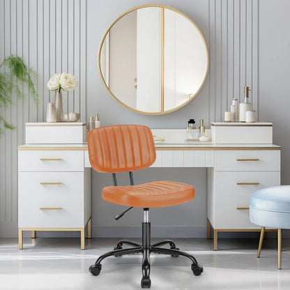 Space-Saving Ergonomic Office Chair with Adjustable Height Lumbar Support