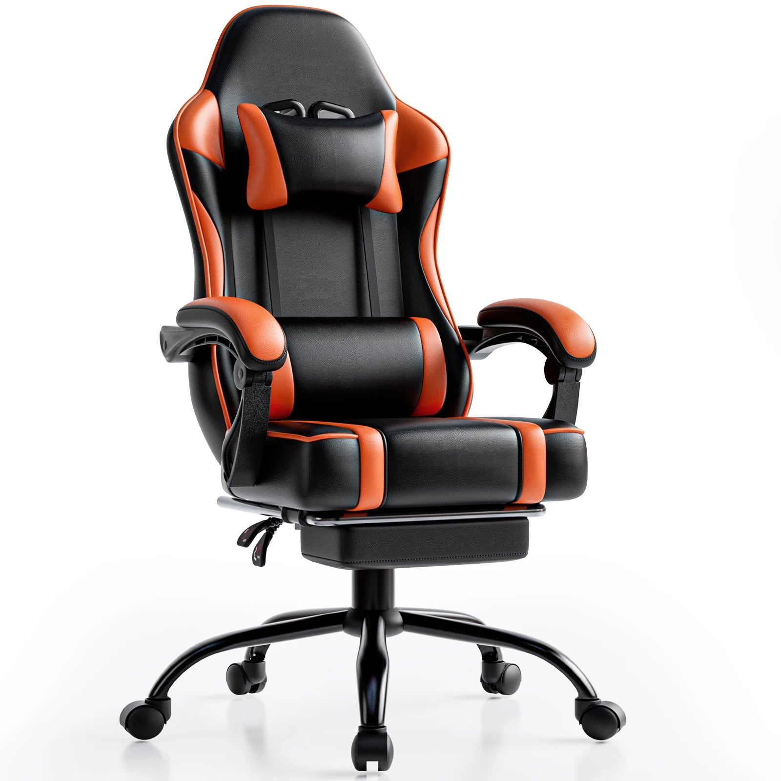 Ergonomic Gaming Chair with Footrest - Reclining Office Seat