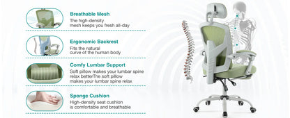 Ergonomic High Back Mesh Gaming Chair with Lumbar Support