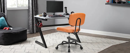 Space-Saving Ergonomic Office Chair with Adjustable Height Lumbar Support
