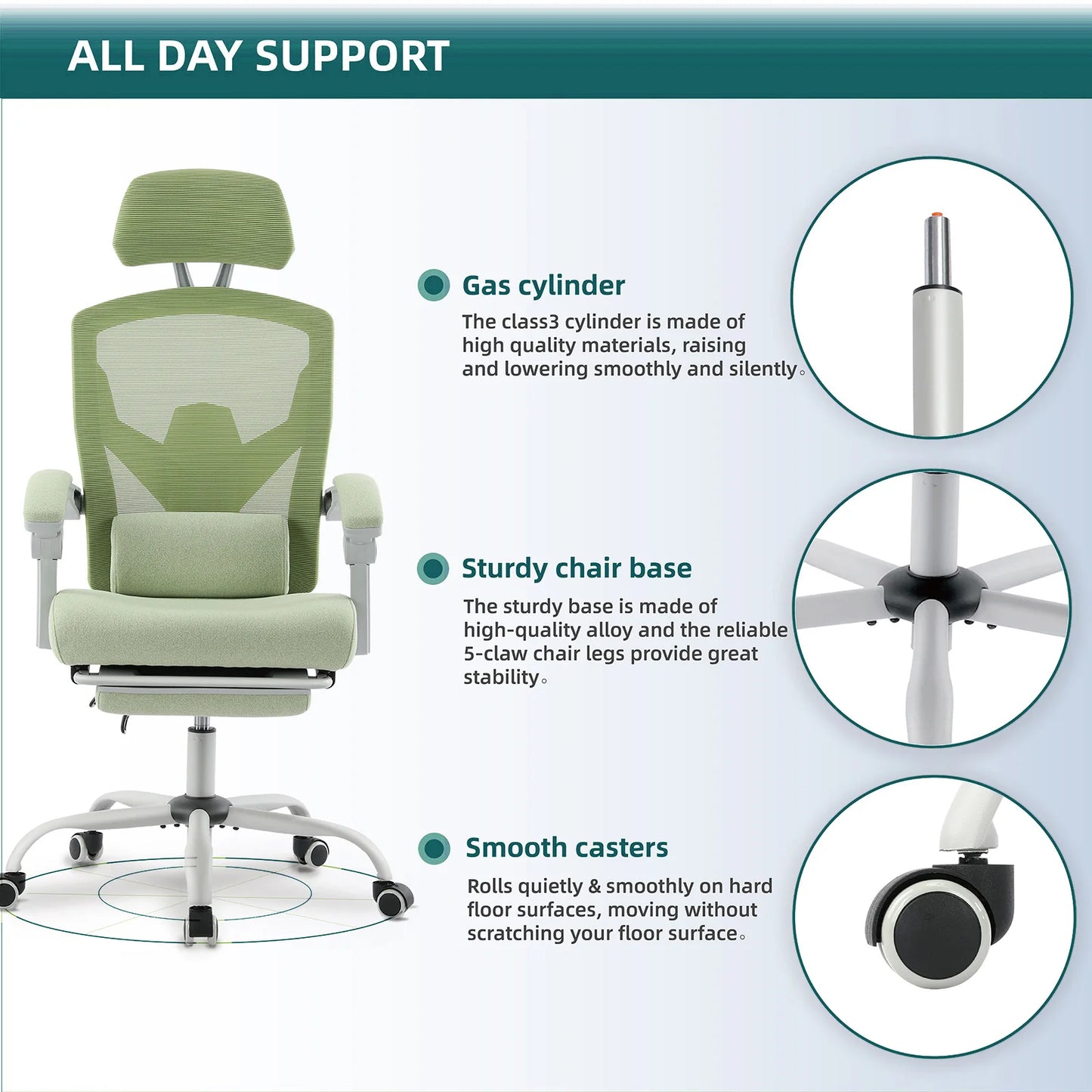 Ergonomic High Back Mesh Gaming Chair with Lumbar Support