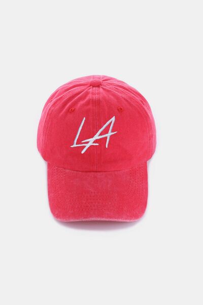 Washed Embroidered City Baseball Cap for Casual Everyday Style