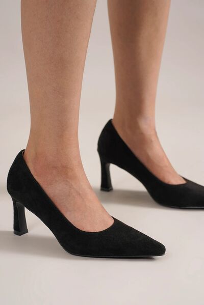 Faux Suede Pointed Toe Pumps for Elegant Style